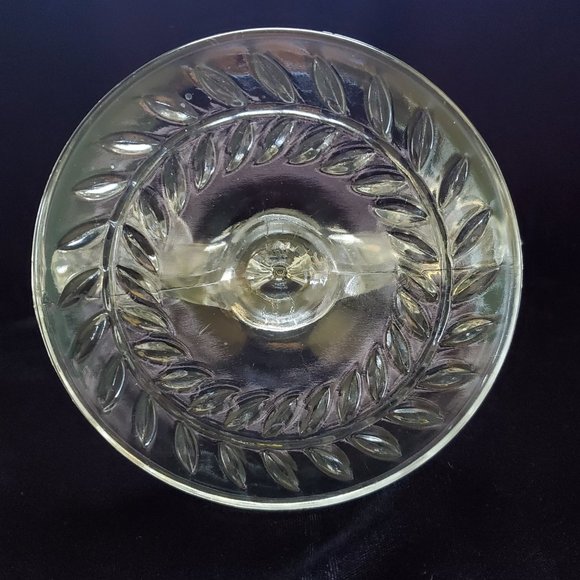 Vintage Indiana Glass Laurel Clear Double Light Candlestick Holder - Picture 6 of 6